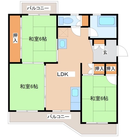 ビレッジ都府楼の物件間取画像